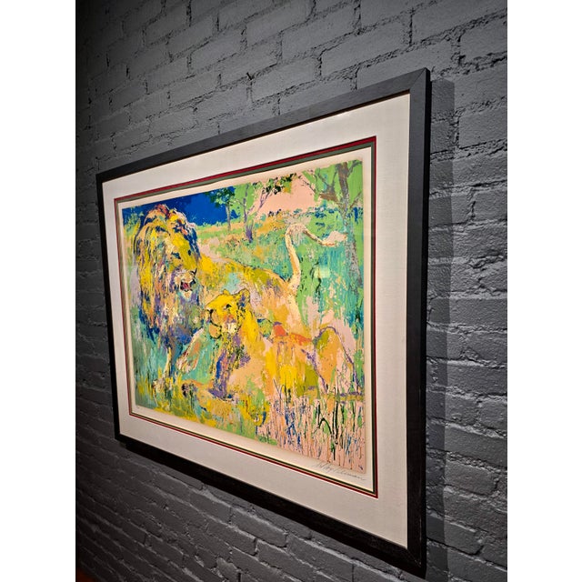 LeRoy Neiman – Lion Couple – 1981 Hand-Signed Limited Edition Serigraph 244/300 For Sale - Image 11 of 12