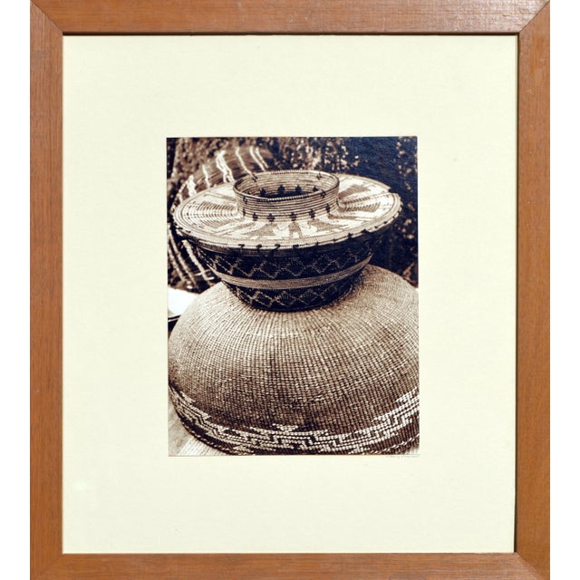 Indian Baskets - Set of 3 photographs A set of three beautiful sepia tone photographs of Indian baskets by Nancy Maynard...