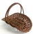 Antique Wicker and Beaded Magazine Mail Basket For Sale - Image 4 of 7