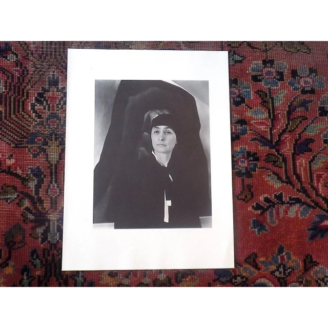 Black Large Vintage Photogravure-"Georgia O'Keeffe" by Alfred Stieglitz (Usa 1864-1946) For Sale - Image 8 of 8