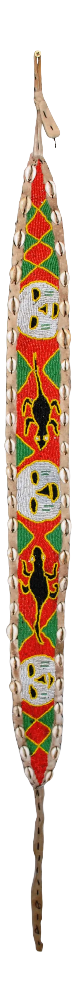 African Yoruba Diviner Beaded Sash