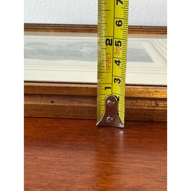 Antique Hand-Tinted Engraving – 'Mrs. Schuyler Firing Her Corn Fields' in Ornate Gold Frame For Sale - Image 9 of 12