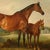 English Horse and Foal 8x10" Framed Oil Painting Print on Canvas, Wide Antiqued Gold Frame For Sale - Image 3 of 4