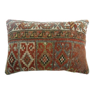 Tribal Persian Bolster Size Rug Pillow For Sale