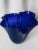 Blue Handkerchief Vase in Blue Glass For Sale - Image 8 of 10
