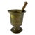 Antique Solid Brass Mortar and Pestle For Sale