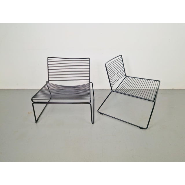Wire Lounge Chairs by Hee Welling for Hay, Denmark, 2010s, Set of 2 For Sale - Image 4 of 9