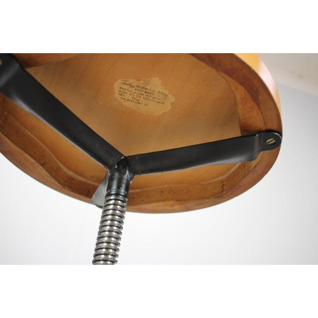 1960s Vintage Adjustable Piano Stool by Tatra Furniture, Czechoslovakia, 1960 For Sale - Image 5 of 8