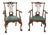 Stickley Ball & Claw Carved Mahogany Arm Chairs - a Pair For Sale
