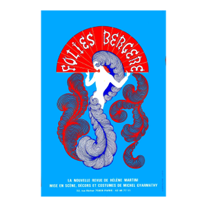 Erté (Romain De Tirtoff), Folies Bergère “La Nouvelle Revue” Martinet c.1970s Original Serigraph