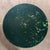 1950's Dark Green Round Metal Folding Dining Table. Good honest French metal dining table with a hand forged classic...