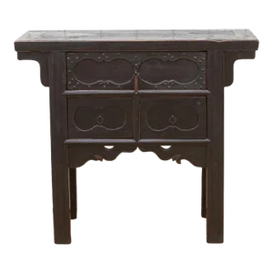 Antique Painted Black Money Dresser