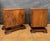 Art Deco Nightstands with Figured Wood Veneer, 1940s, Set of 2 For Sale - Image 4 of 18