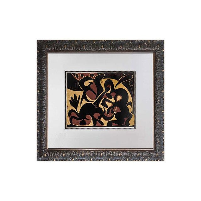 Pablo Picasso Linogravure Ltd Ed. "Pique (Noir Et Beige)” 1959 +Custom Framing For Sale In Atlanta - Image 6 of 6
