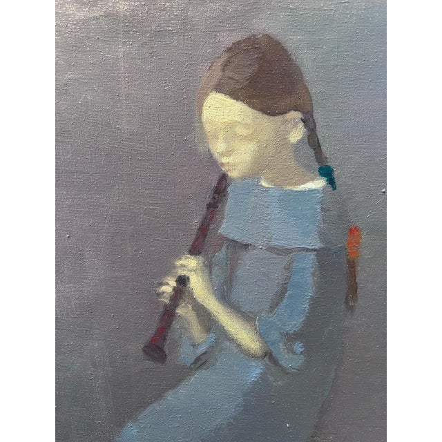 Igor Smekalov, Portrait with Flute, 21st Century, Oil Painting For Sale - Image 4 of 9