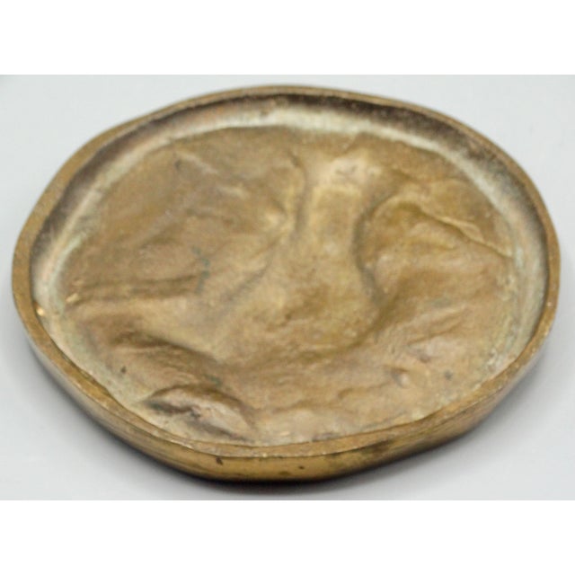 Bronze Antique Gilt Bronze Equestrian Vide Poche Paperweight Dish For Sale - Image 8 of 8