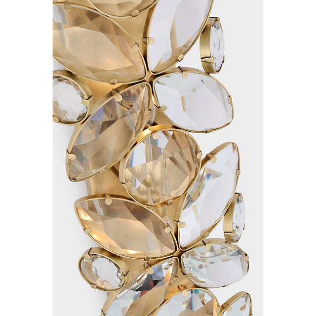 2020s kate spade new york for Visual Comfort Signature Lloyd 33" Sconce in Soft Brass with Crystal For Sale - Image 5 of 9