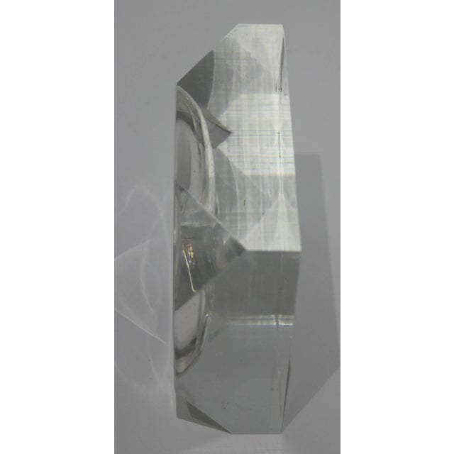 Late 20th Century Candy or Nut Dish Lucite & Stainless For Sale - Image 5 of 10