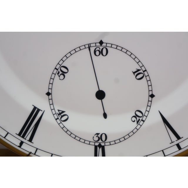 1980s Ralph Lauren Wedgwood Pocket Watch Clock Charger Serving Plate 13" For Sale - Image 6 of 10