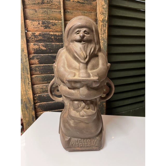 1940s Griswold Mfg Co Santa Cake Cast Iron Mold For Sale - Image 9 of 9