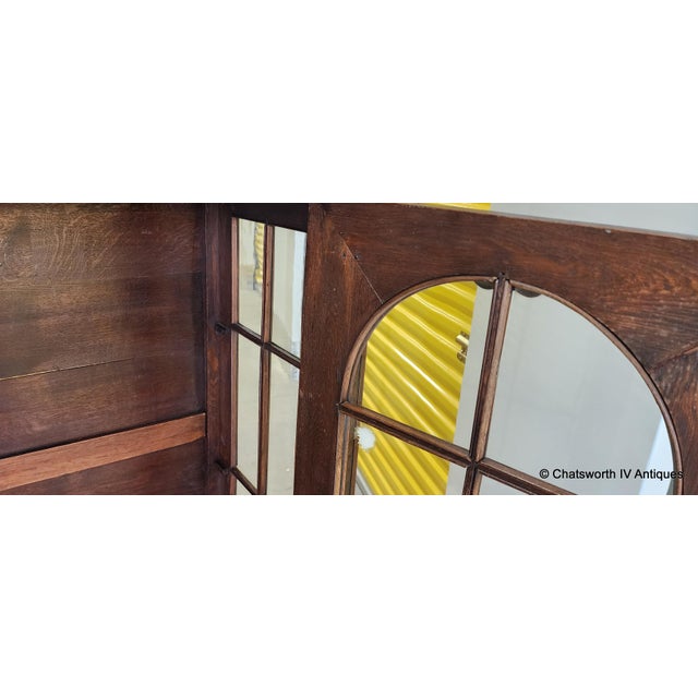 Antique Carved German Renaissance Revival Oak Bookcase Display Cabinet, 1880 For Sale - Image 11 of 17