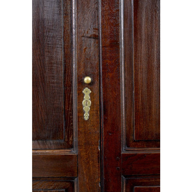 18th Century English Oak House Keepers Cupboard, 1770 For Sale - Image 6 of 9