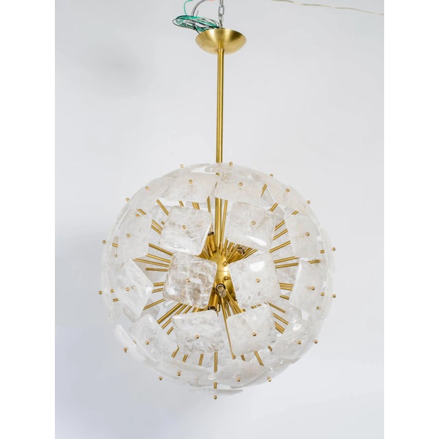 Large Sputnik Rock Crystal Chandelier "Nova", Limited Edition For Sale - Image 10 of 10