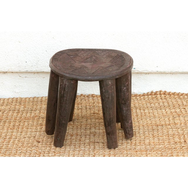 Charming Old African Nupe Side Table For Sale - Image 4 of 8
