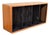 Mid Century Modern Solid Teak Wood CD Storage Cabinet With Slatted Dividers For Sale