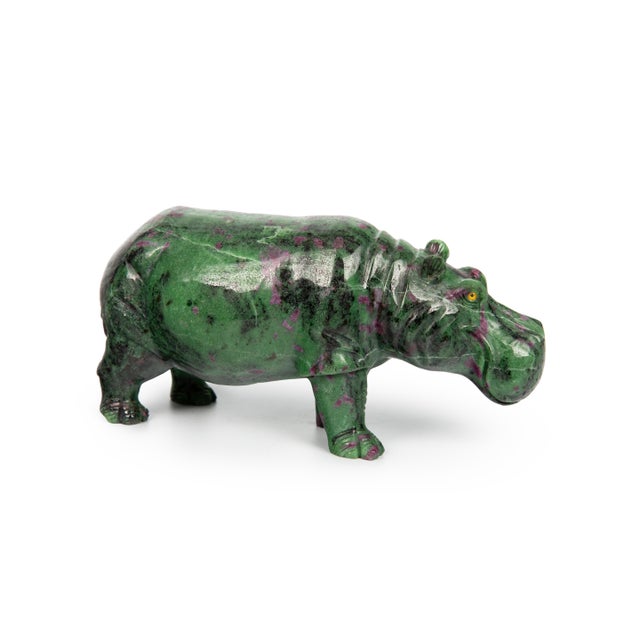 The Radiant Ruby Hippo Figurine For Sale - Image 4 of 6