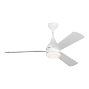 Barbara Barry by Visual Comfort Fan Streaming 52" LED Ceiling Fan in Matte White