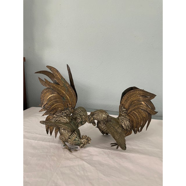 Mid 20th Century Decorative Roosters - a Pair For Sale - Image 13 of 13