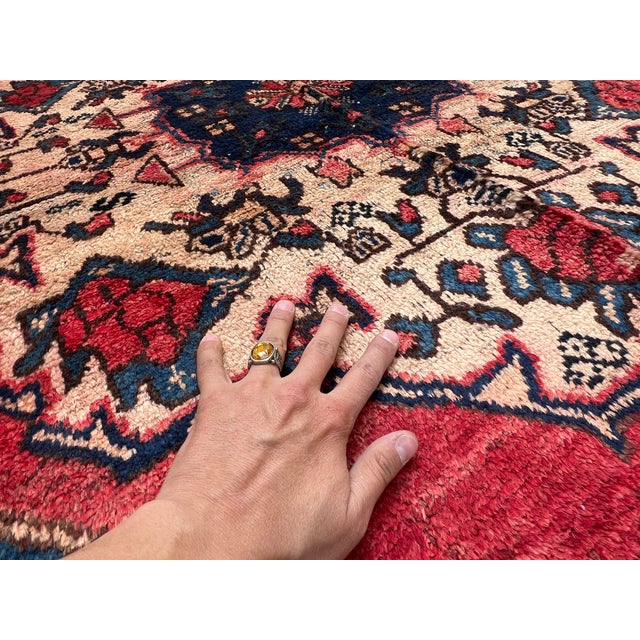 Hand Knotte Persian Karadagh Double Medallion Village Rug - 9'8" X 4'4" For Sale - Image 12 of 14