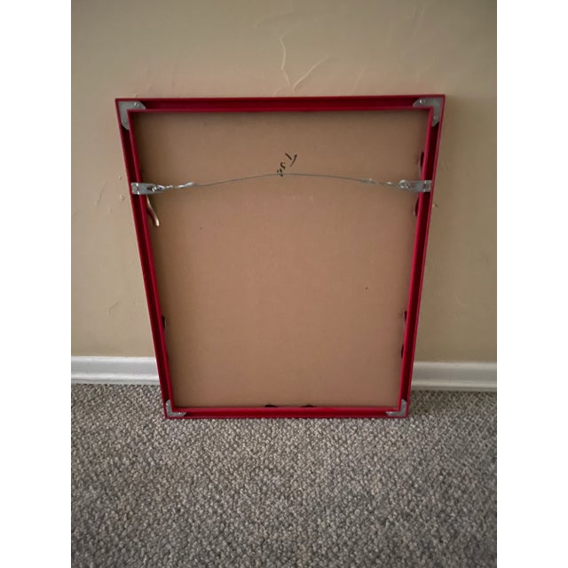 Red Vintage After Andy Warhol Limited Lithograph Print, "Zebra 1983" For Sale - Image 8 of 10