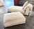 Montauk "Jill" Modular Sofa in Cream Off-White Velvet With Chaise, Chair and Ottoman For Sale - Image 4 of 13