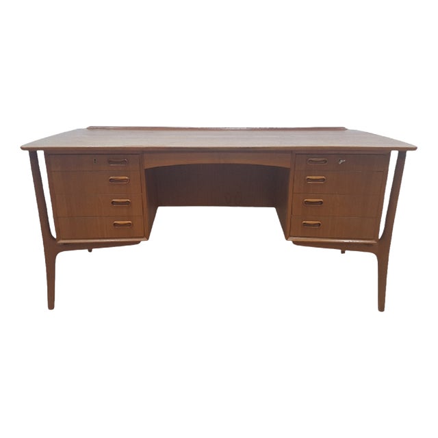 Teak Desk by Svend Aage Madsen for HP Hansen, Denmark, 1960s For Sale