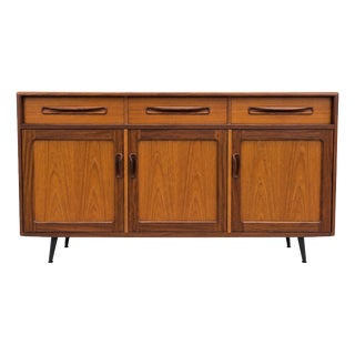 Mid-Century Teak Fresco Sideboard with Black Metal Legs from G Plan, 1960s For Sale