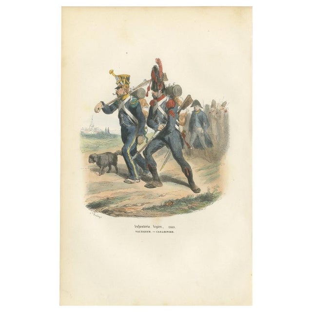 After Horace Vernet, Voltigeur and Carabinier, 1843, Paper For Sale - Image 9 of 9