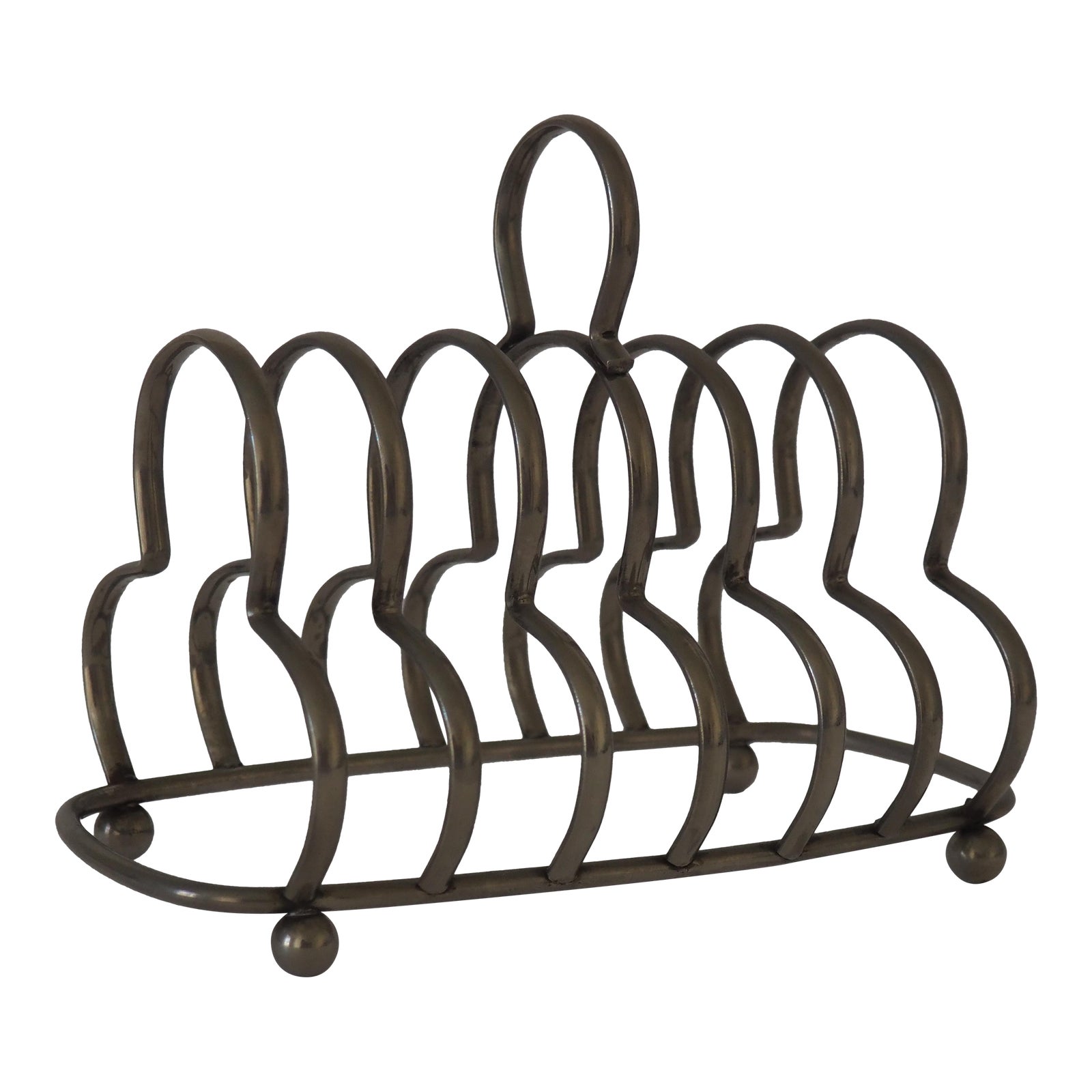 Vintage Silver Plate Toast Rack | Chairish