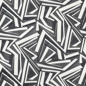 Harlequin Transverse Fabric in Ebony