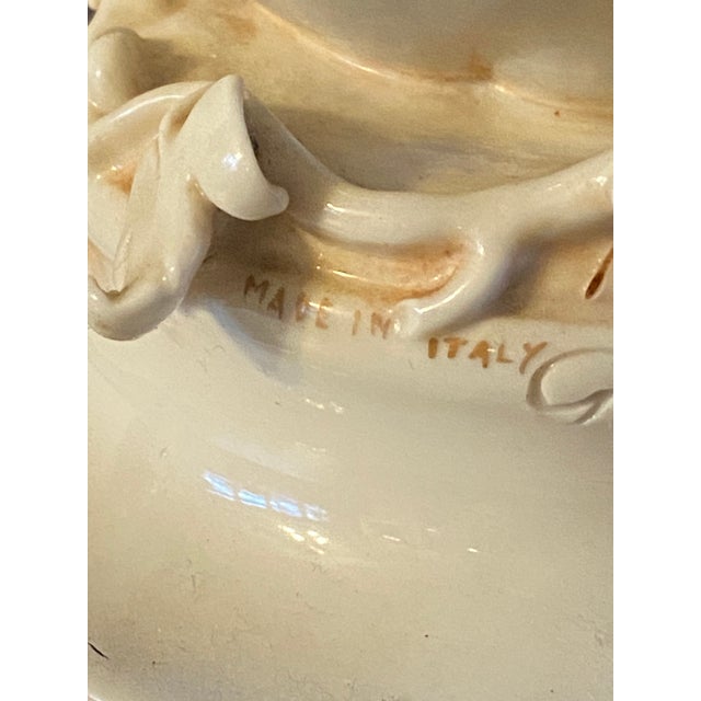 Vintage Giuseppe Cappe Baby Cherub Porcelain Sculpture Statue For Sale In Philadelphia - Image 6 of 15