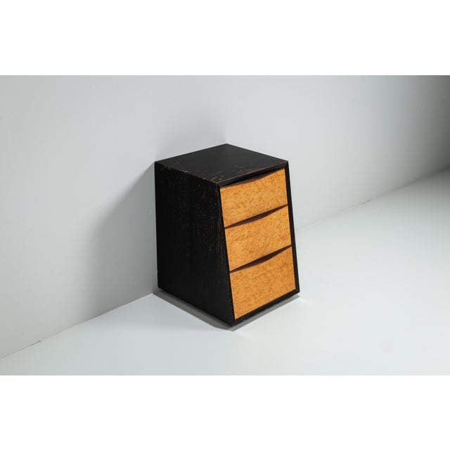 1950s Architectural Sloped Chest of Drawers, 1950s For Sale - Image 5 of 11