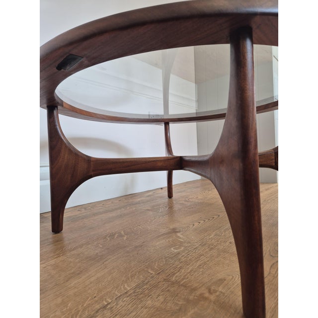 Mid-Century Teak and Glass Coffee Table from Stonehill Stateroom, 1960s, Set of 2 For Sale - Image 9 of 11