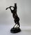 Early 21st Century Bronze Rearing Horse Sculpture, 25” H – Prancing Stallion on Marble Base For Sale - Image 5 of 8