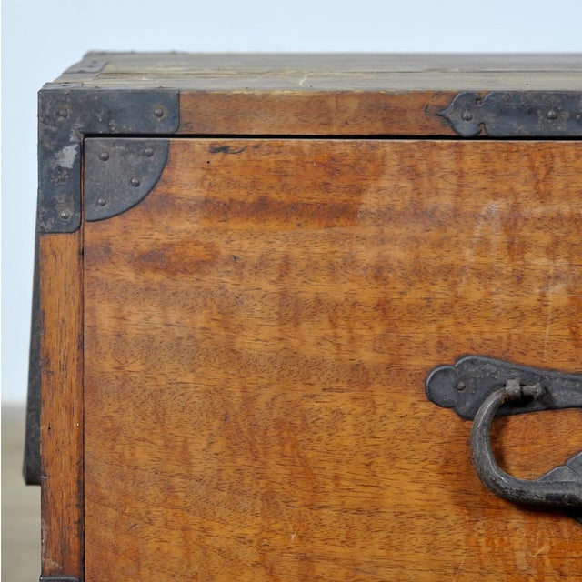 Wood Japanese Tansu Chest of Drawers, 1890s For Sale - Image 7 of 17