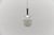 1960s Small Vintage Space Age Opal Glass Hanging Lamp with Chrome, 1960s For Sale - Image 5 of 8