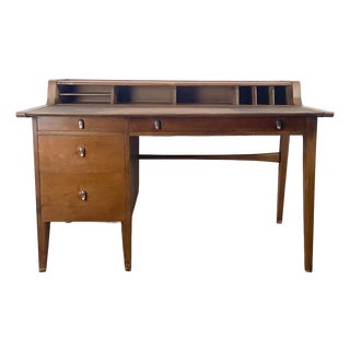 John Van Koert for Drexel “Profile” Mid-Century Modern Walnut Writing Desk For Sale