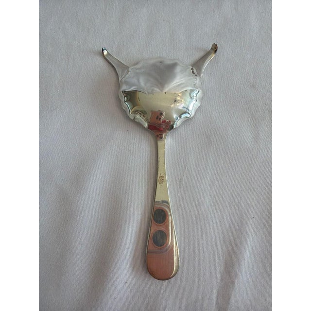 Early 21st Century Vintage Reed & Barton Silverplate Brandy Warmer Cognac Spoon For Sale - Image 5 of 6
