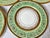 Mid 20th Century Apple Green and Gilt Service Plates - Set of 11 For Sale - Image 4 of 8