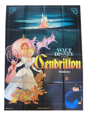 French Poster of the Cinderella Movie, 1950s